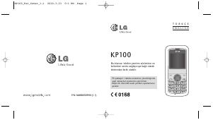Kullanım kılavuzu LG KP100 Cep telefonu