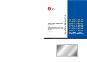 Manual LG MZ-42PZ14 Plasma Monitor