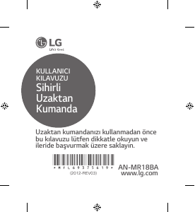 Kullanım kılavuzu LG AN-MR18BA Magic Uzaktan kumanda