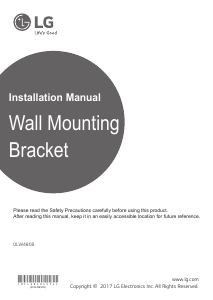 Manual LG OLW480B Wall Mount