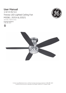 Manual GE 20314 Treviso Ceiling Fan