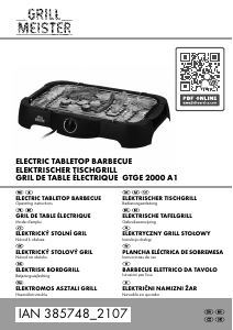 Manual Grill Meister IAN 385748 Barbecue