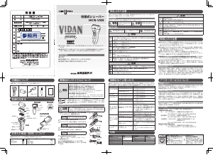 説明書 イズミ HKN-V28 シェーバー