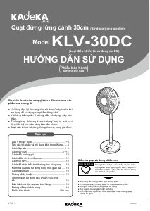 Hướng dẫn sử dụng Kadeka KLV-30DC Quạt