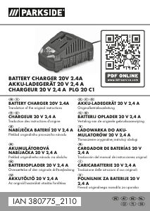 Manual de uso Parkside IAN 380775 Cargador de batería