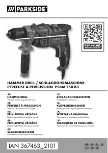 Manual Parkside IAN 367463 Impact Drill