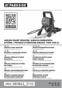 Manuale Parkside IAN 380862 Sistema di verniciatura