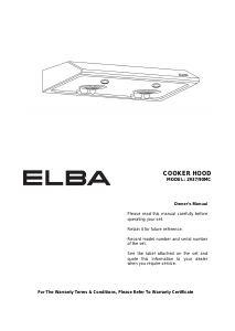 Manual Elba 2937/90 MC Cooker Hood