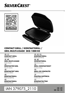 Instrukcja SilverCrest IAN 379075 Kontakt grill