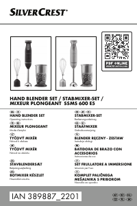 Handleiding SilverCrest IAN 389887 Staafmixer