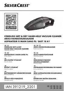 Manual SilverCrest IAN 391219 Handheld Vacuum