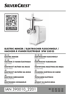 Manuale SilverCrest IAN 390010 Tritacarne