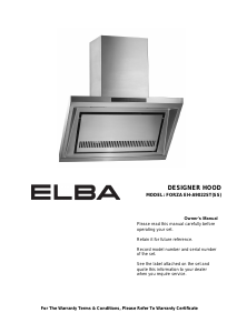 Manual Elba Forza EH-A9022ST(SS) Cooker Hood