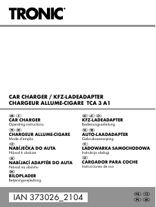 Manual de uso Tronic IAN 373026 Cargador de coche