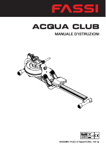 Manuale Fassi Acqua Club Vogatore