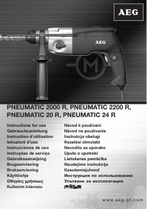 Manual AEG Pneumatic 2000 R Maşină de găurit cu percuţie