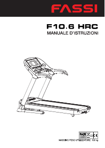 Manuale Fassi F10.6 HRC Tapis roulant