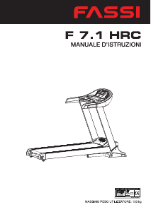 Manuale Fassi F7.1 HRC Tapis roulant