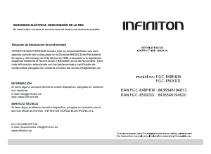 Manual de uso Infiniton FGC-848HBW Frigorífico combinado