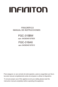 Bedienungsanleitung Infiniton FGC-316AX Kühl-gefrierkombination