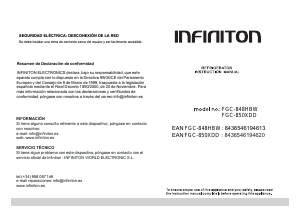 Manual de uso Infiniton FGC-850XDD Frigorífico combinado