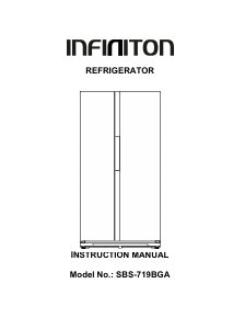 Manual Infiniton SBS-719 BGA Frigorífico combinado