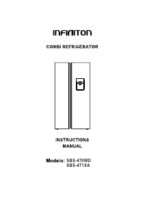 Handleiding Infiniton SBS-471XA Koel-vries combinatie