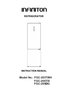 Manual Infiniton FGC-205DG Fridge-Freezer