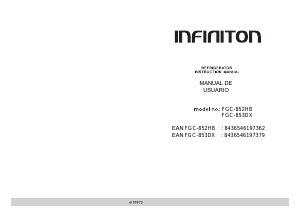 Handleiding Infiniton FGC-853DX Koel-vries combinatie