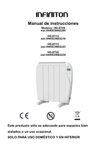 Manual Infiniton HD-ET20 Heater