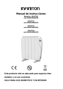 Manual Infiniton HD-ET12 Heater