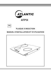 Mode d’emploi Atlantic ATP3I Table de cuisson