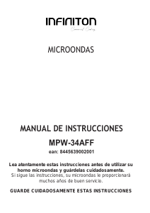 Manual Infiniton MPW-34AFF Microwave