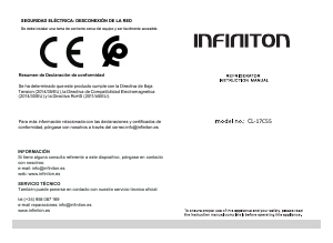 Manual de uso Infiniton CL-17C55 Refrigerador