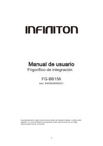 Manual de uso Infiniton FG-BB158 Refrigerador