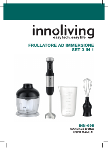 Manuale Innoliving INN-698 Frullatore a mano