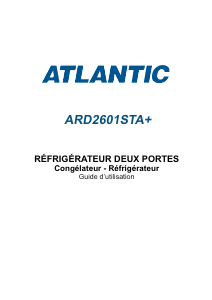 Mode d’emploi Atlantic ARD2601STA+ Réfrigérateur combiné