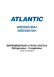Mode d’emploi Atlantic ARD5401BA+ Réfrigérateur combiné