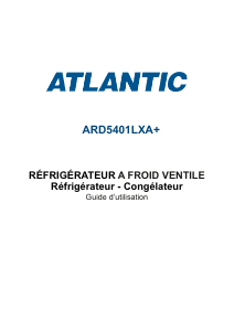 Mode d’emploi Atlantic ARD5401LXA+ Réfrigérateur combiné