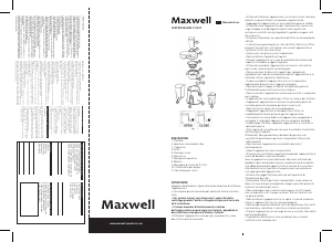 Manuale Maxwell MW-1105 ST Robot da cucina