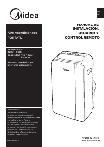 Manual de uso Midea MPDH-12-AR1F Aire acondicionado