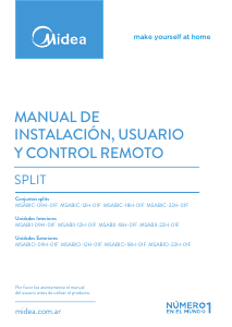 Manual de uso Midea MSABII-22H-01F Aire acondicionado