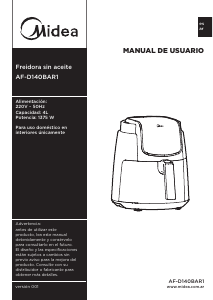 Manual de uso Midea AF-D140BAR1 Freidora