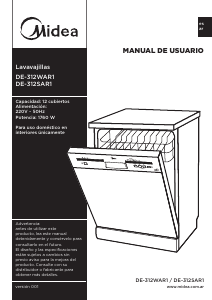Manual de uso Midea DE-312WAR1 Lavavajillas
