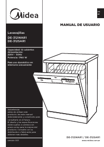 Manual de uso Midea DE-312SAR1 Lavavajillas