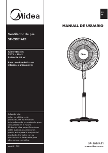 Manual de uso Midea SF-20B1AE1 Ventilador
