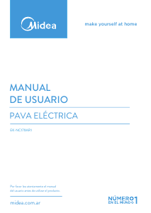 Manual de uso Midea EK-NC17XAR1 Hervidor