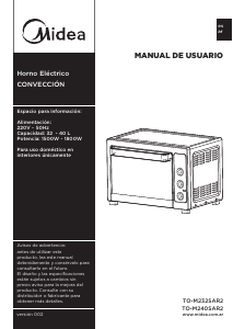 Manual de uso Midea TO-M232SAR2 Horno