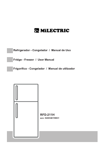 Manual de uso Milectric RFD-211H Frigorífico combinado
