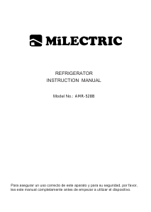 Manual Milectric AMR-528B Frigorífico combinado